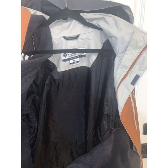 Columbia Sportswear Men's X-Large Gray Orange OmniTech TitaniumWaterproof Jacket - Picture 7 of 8